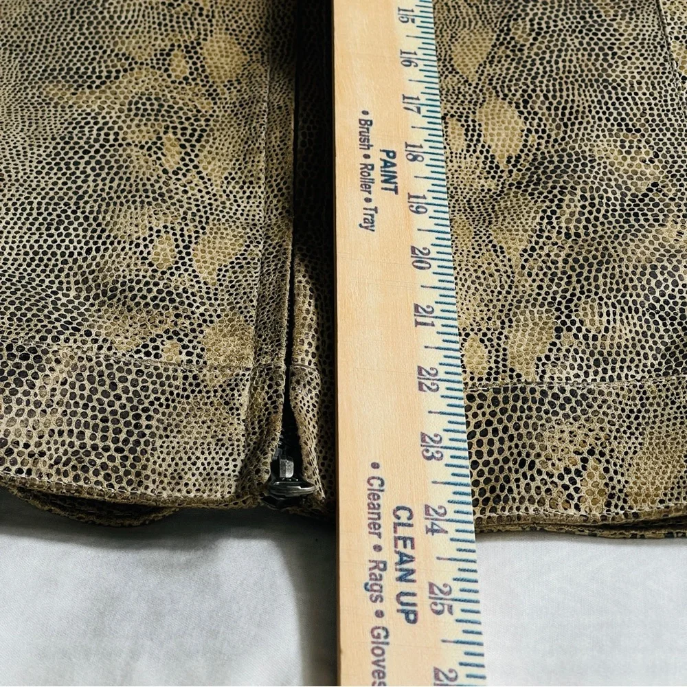 Alfani GenuineLeather Python-Embossed Moto Jacket/ Size XL - Picture 14 of 16